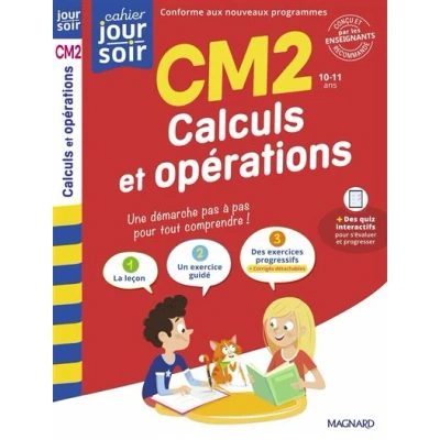 Image de Calculs et opérations CM2 Cahier Jour Soir