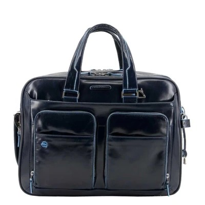 Afbeelding van Piquadro blue Square Expandable Computer Case with iPad/iPad Air Holder night