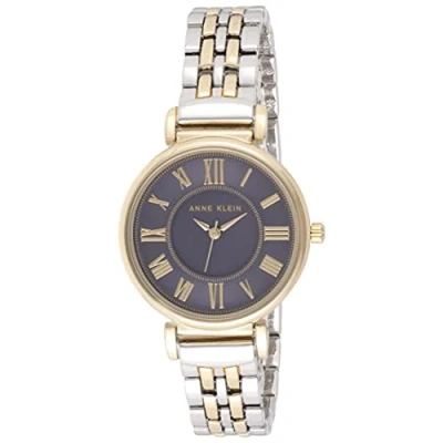 Afbeelding van Anne Klein Polshorloge dames, Tweekleurig/marineblauw, Kwartsuurwerk