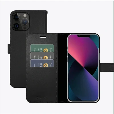Afbeelding van Valenta Book Case Gel Skin Apple iPhone 14 Pro Max Black