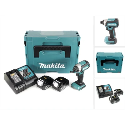 Afbeelding van Makita DTD 153 RMJ accu slagmoersleutel 18V 170Nm+ 2x oplaadbare batterijen 4.0Ah + snellader in Makpac 2