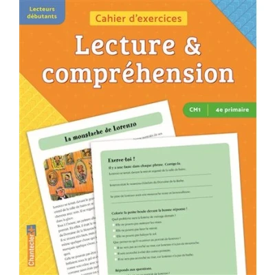 Image de Cahier d&#039;exercices lecture &amp; compréhension (CM1 4e primaire) (orange jaune)