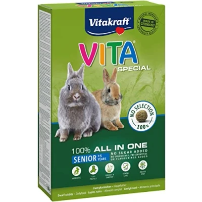 Afbeelding van Vitakraft Vitaspecial Senior Dwergkonijn Konijnenvoer 600 g