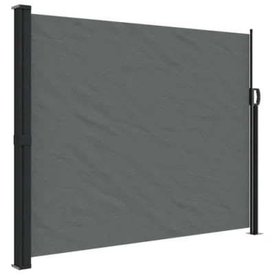 Afbeelding van Windscherm uittrekbaar 160x500 cm antracietkleurig