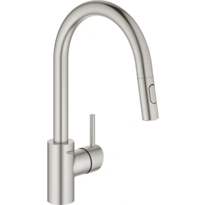 Afbeelding van GROHE Concetto 1 gats keukenkraan met uittrekbare dual spray