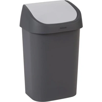 Afbeelding van Allibert Mistral Swing Prullenbak 25L Antraciet