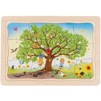 Afbeelding van Goki Houten Legpuzzel Mijn Appelboom, 32st.