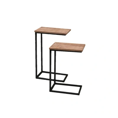 Afbeelding van Brix Bijzettafel Jordy 27x40x65 Mangohout