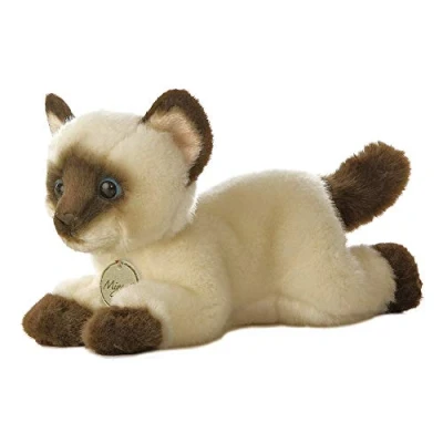 Afbeelding van Aurora MiYoni 10814 Siamees knuffeldier, 20,3 cm, bruin en beige