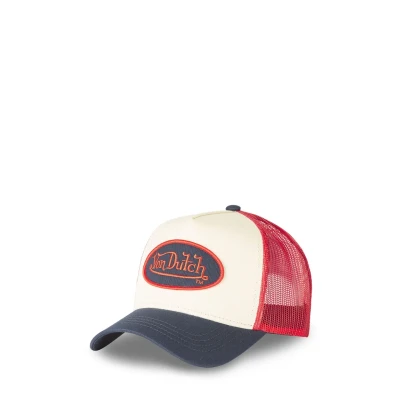 Afbeelding van Von Dutch Verstelbare pet voor dames en heren, originele comfortabele truckerpet, Beige