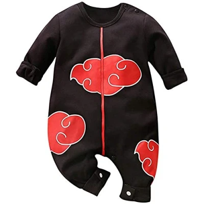 Afbeelding van Sxkayxr Body voor pasgeborenen, jongens en meisjes, cartoon babypakje geïnspireerd door Goku, Zwart zilver