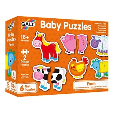 Afbeelding van Galt Toys, Baby Puzzels Boerderij Jigsaw puzzel voor kinderen, leeftijd 18 maanden ouder