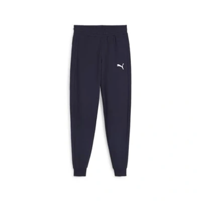 Afbeelding van PUMA teamGOAL Casuals Pants Jr Jongens sportbroek Navy White Maat 140