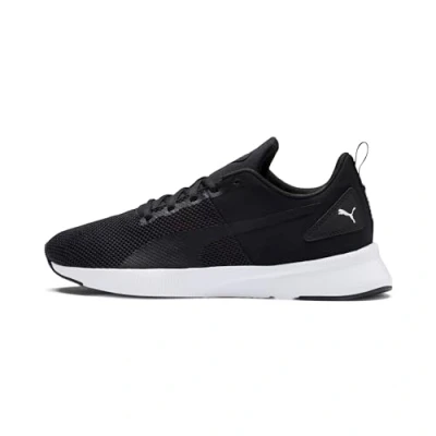 Afbeelding van Puma Flyer Runner Hardloopschoenen neutraal, Heren, Maat: 45, Black/white Kunststof/ textiel