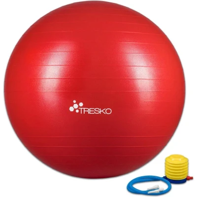 Afbeelding van Fitnessbal met pomp diameter 75 cm Rood