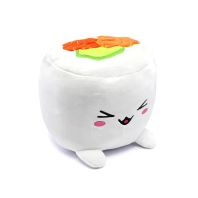 Afbeelding van Joy Toy Plushi Uramaki Sushi met zalm pluche 20 cm