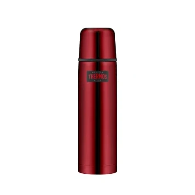 Afbeelding van Thermosfles roestvrij staal Light&amp;Compact, rood 750 ml, isoleerfles met drinkbeker 4019.205.075, vaatwasmachinebestendig, thermoskan houdt 18 uur warm, 24 koud