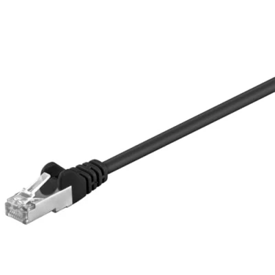Afbeelding van CAT5e FTP patchkabel 20 meter zwart netwerkkabel internetkabel UTP kabel RJ45 1000 mbit/s
