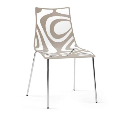 Afbeelding van Kantinestoelen Design Luisa Battaglia Doorschijnend zand