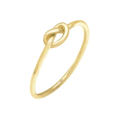 Afbeelding van Elli Premium LOVE KNOT Ring, Dames, Maat: 54, Gold coloured