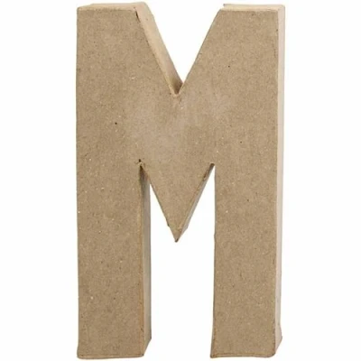 Image de Creotime papier mâché lettre M 205 cm