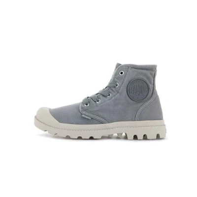 Afbeelding van Palladium Veterboots Gray flannel, Dames, Maat: 37, flannel Textiel