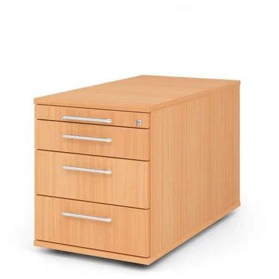 Afbeelding van Ladeblok 3 Lades Verrijdbaar Beuken 42,8 x 80 51,2 cm Signa Tc30 RE