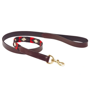 Afbeelding van Weatherbeeta Hondenriem Polo Cowdray/Brown/Black/Red/White M
