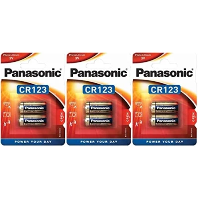 Afbeelding van 3 stuks CR123A / CR17345 originele Panas lithiumbatterijen