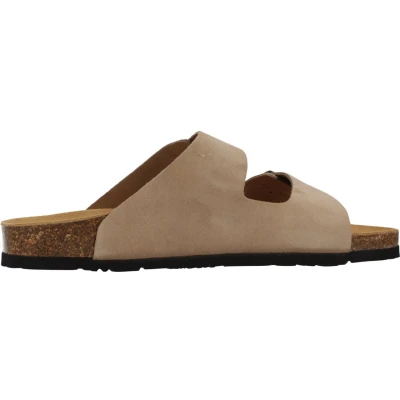 Afbeelding van Pepe Jeans Oban Suede W damessandalen, Beige Pop Wit