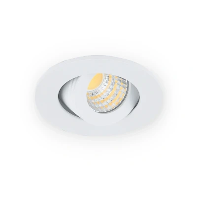 Afbeelding van Inbouwspot LED 3W, Wit, Rond, Kantelbaar, Dimbaar