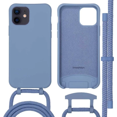 Afbeelding van imoshion Hoesje Geschikt voor iPhone 12 Pro / met koord Color Backcover afneembaar MagSafe blauw