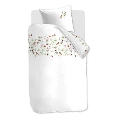 Afbeelding van dekbedovertrek Sweet pea Wit 140x200/220 cm Katoen Marjolein Bastin