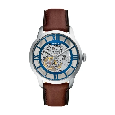 Afbeelding van Fossil Traditional Townsman Horloge, Heren, Maat: One Size, Brown