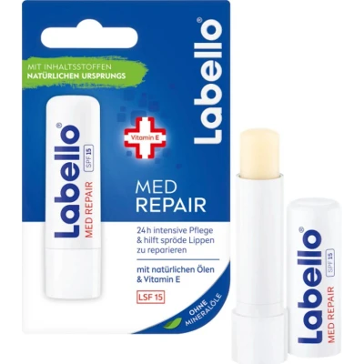 Afbeelding van Labello Med Repair 24H Verzorging SPF 15 Lippenbalsem Lippen Natuurlijke Olien