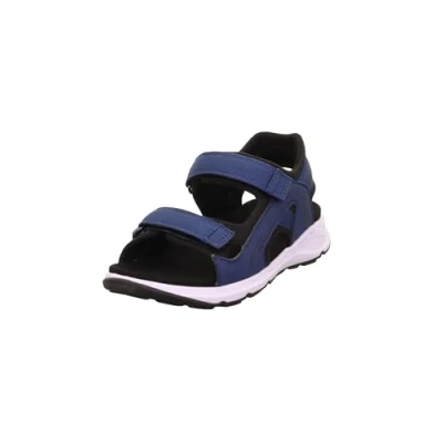 Afbeelding van Superfit Criss Cross Outdoorsandalen voor kinderen, Maat: 42, Blau/schwarz Imitatieleer/ textiel