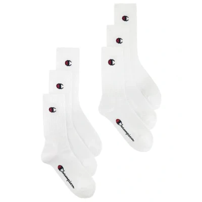 Image de Champion Protège Bas &amp; Socquettes (Lot de 6) Mixte, Blanc1, 35 38