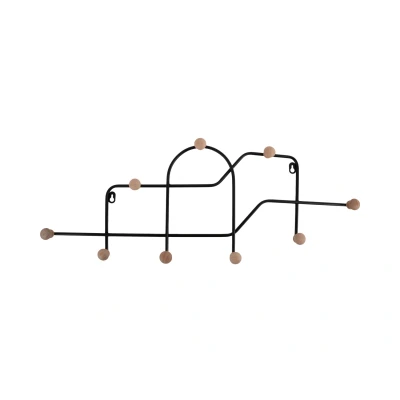 Afbeelding van Present Time Coat Rack Maze Zwart