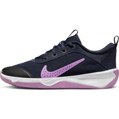 Afbeelding van Nike Performance OMNI Multicourt Unisex Hardloopschoenen neutraal voor kinderen, Maat: 36, Obsidian/rush fuchsia/white Textiel/ synthetisch