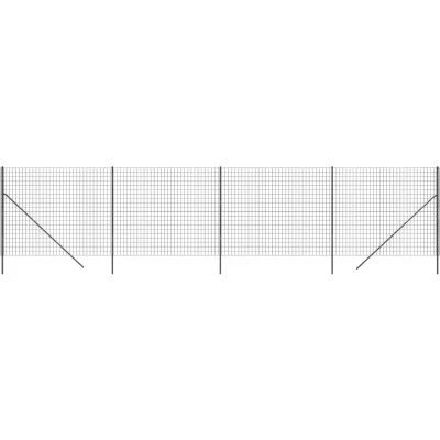 Afbeelding van Draadgaashek 2x10 m gegalvaniseerd staal antracietkleurig