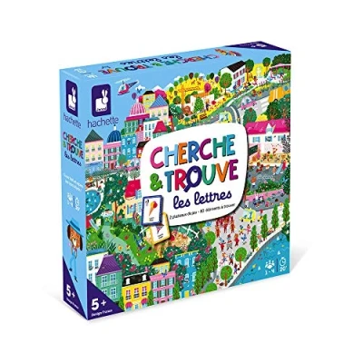 Afbeelding van Janod Zoek en vind de letters gezelschapsspel voor kinderen educatief spel het gezin vanaf 5 jaar, J02436