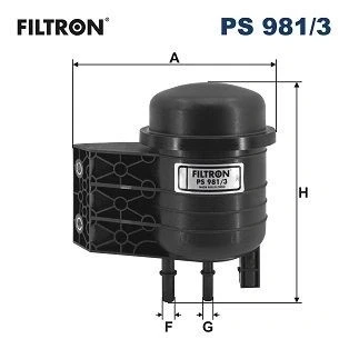 Afbeelding van FILTRON PS 981/3 Brandstoffilter Pijpfilter 10mm 8mm VOLVO: XC40