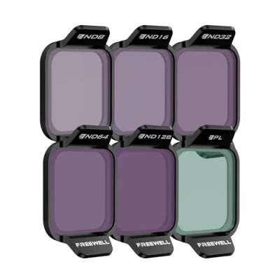 Afbeelding van Freewell Kit de filtre ND standard Day pour drone DJI Flip ND8, ND16, ND32, ND64, ND128, PL filtres réduction la lumière, couleurs améliorées et mouvement fluide