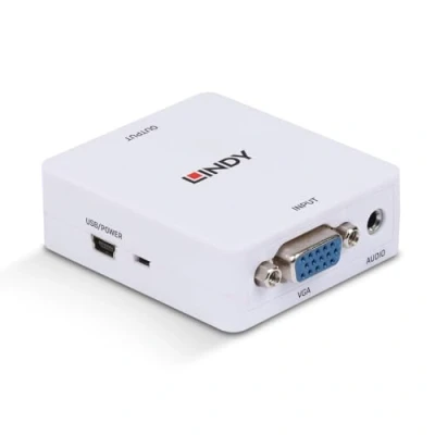 Afbeelding van AV adapter/ converter LINDY 38165 Zwart