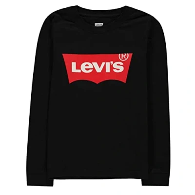 Image de Levi&#039;s Long Sleeve Batwing Tee Garçon, Noir, 6 ans