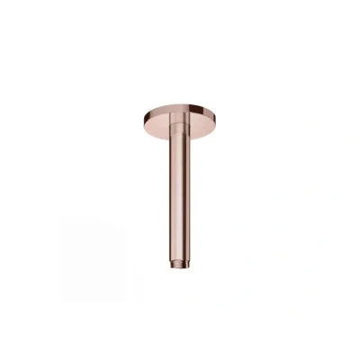 Afbeelding van HotBath Cobber plafondbuis rond 15cm Geborsteld koper PVD