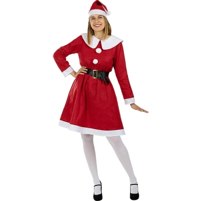 Afbeelding van FUNIDELIA Kerst kostuum voor vrouwen Miss Santa Maat: XXL Rood