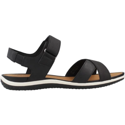 Afbeelding van Geox Outdoorsandalen black, Dames, Maat: 37, Black Hoogwaardig imitatieleer