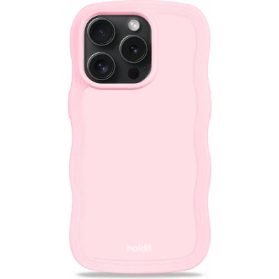 Afbeelding van Holdit Hoesje Geschikt voor iPhone 14 Pro Max Wavy Case roze