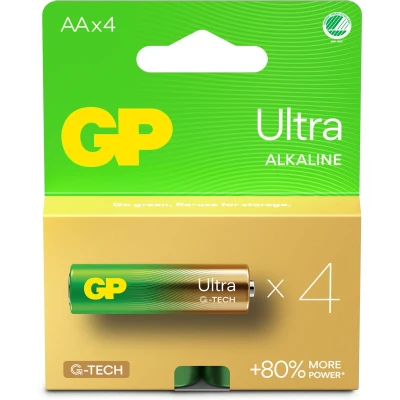 Afbeelding van GP Ultra AA batterij (penlite) Alkaline 1.5 V 4 stuk(s)